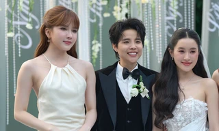 Bộ váy Thiều Bảo Trâm mặc đến lễ thành đôi của Vũ Cát Tường có vấn đề gì?