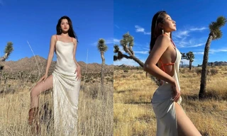 Chi Pu lại gây sốc khi mặc váy lụa 'để quên' nội y, dáng vóc có hơn hẳn Ngọc Trinh?