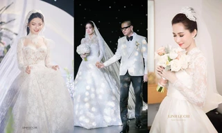 Váy cưới của Hoa hậu Khánh Vân đụng ý tưởng với những cô dâu đình đám nào?