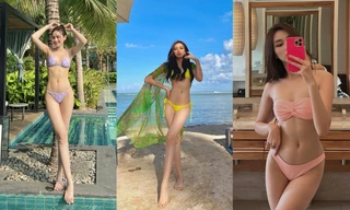 'Soi' lại những màn thả dáng với bikini của Đỗ Thị Hà: 'Ngày một nóng bỏng hơn'