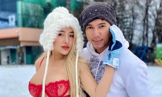 Đứng hình với trang phục mát mẻ mà Ngân 98 mặc chúc mừng sinh nhật chồng sắp cưới 