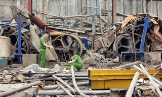 Hiện trường vụ nổ.