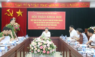 Toàn cảnh hội nghị. Ảnh: Nguyễn Thắng.