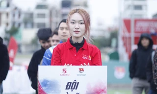 Các đội tham gia giải bóng đá của Trung ương Đoàn. Ảnh: Nguyễn Thắng