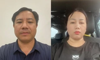 Dương Anh Tuấn và vợ.