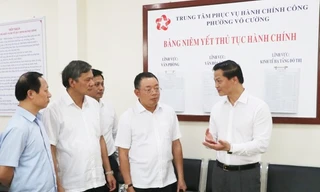 Đoàn công tác của Trương ương kiểm tra chuẩn bị vận hành chính quyền địa phương 2 cấp tại tỉnh Bắc Ninh.