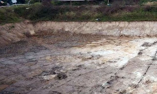 Khu vực khai quật.