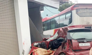 Hiện trường vụ tai nạn.