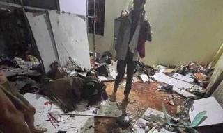 Hiện trường vụ nổ nhà.