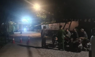 Khu vực hiện trường vụ án.