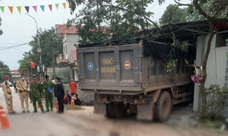 Hiện trường vụ tai nạn.