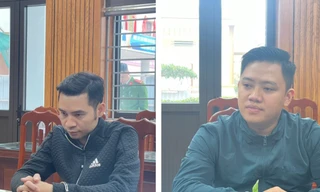 Đối tượng Thiêm (bên trái) và Kiên.