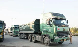 Nhiều xe hổ vồ được cấp 'luồng xanh' dàn hàng thông chốt cửa ngõ