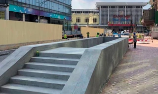 Lộ diện ga ngầm S12 Trần Hưng Đạo và mặt bằng hoàn trả sau 4 năm thi công