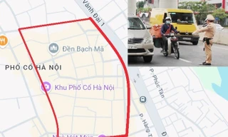 Cấm ô tô từ 16 chỗ vào phố cổ và hồ Hoàn Kiếm vào sáng, chiều