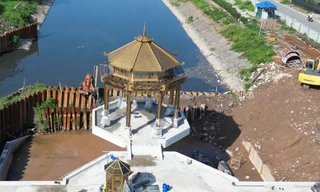 Kiến trúc 'khác lạ' của đập dâng sông Tô Lịch: Chủ đầu tư nói gì?