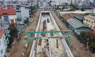 Mục sở thị đường Vành đai 2,5 qua Giải Phóng-Kim Đồng sau hơn 1 năm thi công