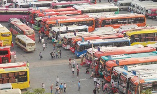 Tăng cường trên 200 lượt xe khách dịp Tết Dương Lịch. Ảnh: T.Đ