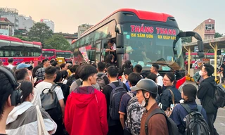 Hà Nội: Lượng khách tăng kỷ lục tại các bến xe 