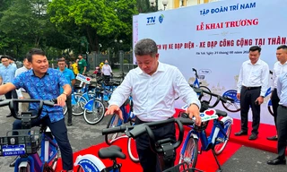Khai trương dịch vụ xe đạp công cộng tại Hà Nội