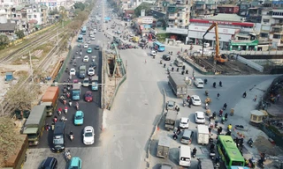 Dỡ rào thi công tại nút Giải Phóng - Kim Đồng, xe đi lại được phân luồng ra sao?