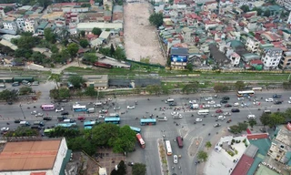 Hiện trường hầm chui Vành đai 2,5 'nằm bất động' sau 49 ngày khởi công