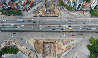 Hình hài hầm chui Lê Văn Lương sau hơn 1 năm thi công