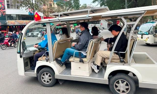 Hà Nội dừng xe điện tuyến hồ Hoàn Kiếm - Hoàng thành Thăng Long