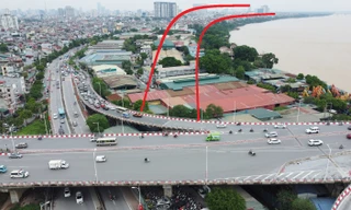 Cận cảnh vị trí được đề xuất xây dựng “Đại lộ và cảnh quan” ven sông Hồng