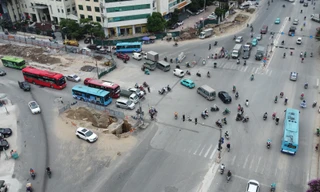 Hà Nội: Cấm xe ô tô tải vào đường Kim Đồng để thi công hầm chui