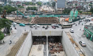 Hầm chui nút giao Giải Phóng - Kim Đồng đạt hơn 70%, về đích vào cuối năm