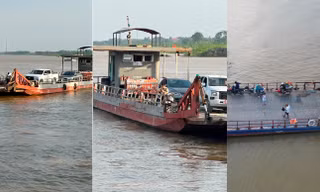 Qua sông Hồng trên những chuyến đò thiếu phao, không phép