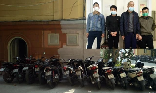 Hà Nội: Bắt ổ nhóm trộm hàng chục xe máy ban đêm