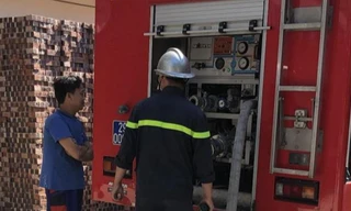 Lực lượng chức năng có mặt tại hiện trường.