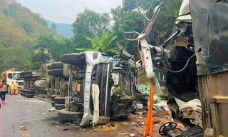 Hiện trường vụ tai nạn.