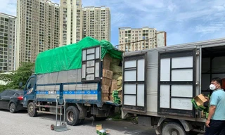 Xe tải cở 1.000 bộ van máy thở bị phát hiện.