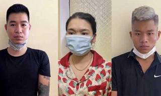 Nhóm đối tượng Huân, Hồng và Long.