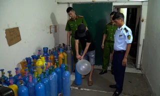 Thủ đoạn tinh vi của chủ cơ sở kinh doanh bóng cười vừa bị triệt phá tại Hà Nội