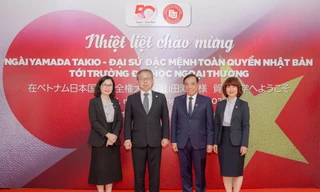 Đại sứ Nhật bản chia sẻ về 'Quan hệ Việt Nam-Nhật Bản: Khởi nguồn và tương lai' tại ĐH Ngoại Thương