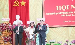 Phó Chủ tịch tỉnh Đắk Lắk làm Bí thư Thị ủy Buôn Hồ