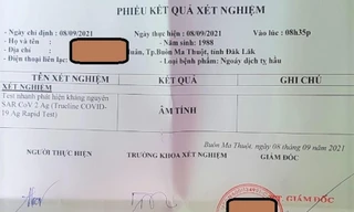 Ông K. sửa kết quả xét nghiệm SARS-CoV-2 từ âm tính thành dương tính. Ảnh minh họa