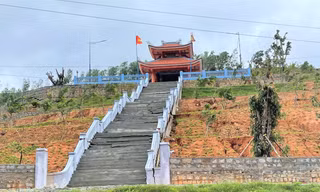 Toàn cảnh Công trình Nhà bia tưởng niệm liệt sỹ Sư đoàn 10