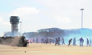 Diễn tập chống khủng bố cướp sân bay Buôn Ma Thuột 