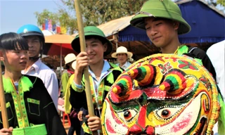 Mãn nhãn màn múa ‘sư tử mèo’ sôi động trên Tây Nguyên