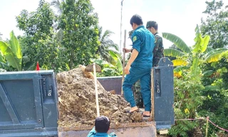 Huỷ nổ quả bom nặng 127 kg nằm gọn trên xe tải