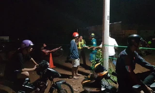 Công an bảo vệ hiện trường vụ việc