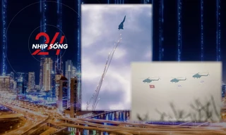 NHỊP SỐNG 24: Màn trình diễn trên không tại lễ tổng duyệt Triển lãm Quốc phòng quốc tế Việt Nam 2024