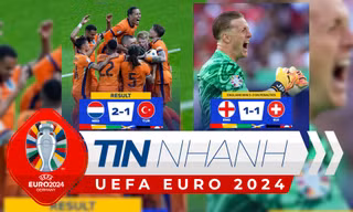 TIN NHANH EURO 2024: Đêm của những chiến thắng 'ngược dòng': Xác định 2 cặp đấu bán kết