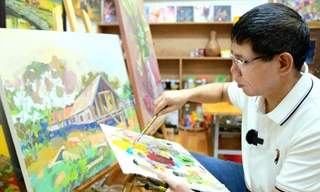 Hồn riêng Tây Nguyên trong tranh họa sĩ Ngô Sỹ