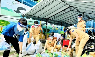 Hơn 500 học viên cảnh sát đến hỗ trợ Bình Dương chống dịch